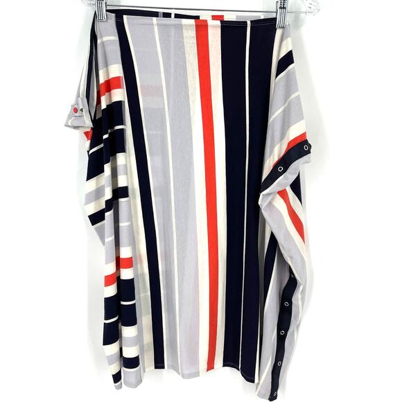 Lululemon Vinyasa Scarf Vitasea Beach Blanket Stripe Alarming Naval Blue - Picture 3 of 6